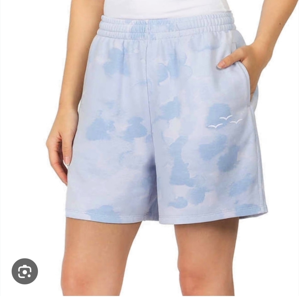 Lazypants Tie Dye High Rise Sweatpants Shorts Size Women's Medium Cotton Blend